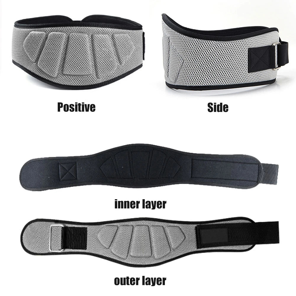 Sports Fitness Weight Lifting Waist Belts Gym Workout Lumbar Back Support, Powerlifting, Strength Training, Squat, Weightlifting